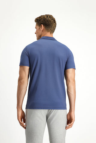  İndigo Slim Fit Dar Kesim Nakışlı Pamuklu Polo Yaka Tişört