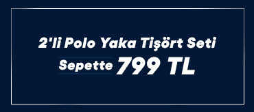 2'li Polo Yaka Tişört Seti 799 TL