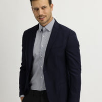 Dark Navy 7 Drop Super Slim Fit Extra Narrow Cut Sport Jacket