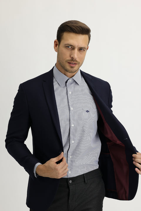 Dark Navy 7 Drop Super Slim Fit Extra Narrow Cut Sport Jacket