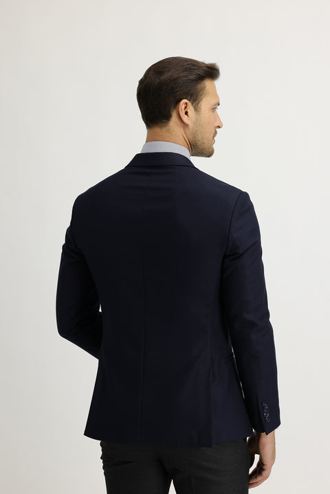 Dark Navy 7 Drop Super Slim Fit Extra Narrow Cut Sport Jacket
