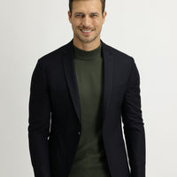 Black Navy 7 Drop Super Slim Fit Extra Narrow Cut Unlined Sport Jacket